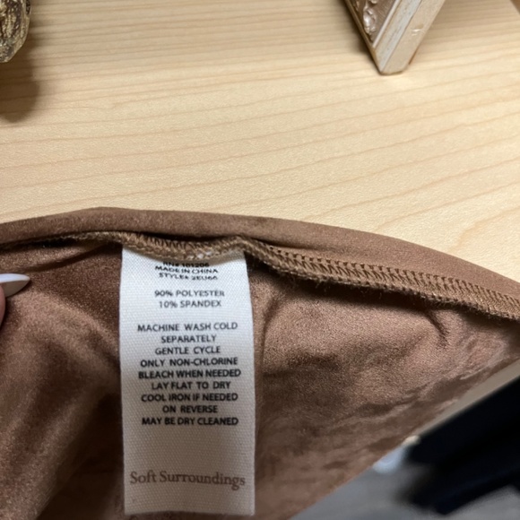 SOFT SURROUNDINGS FAUX SUEDE JACKET (Never Used) - Picture 4 of 4